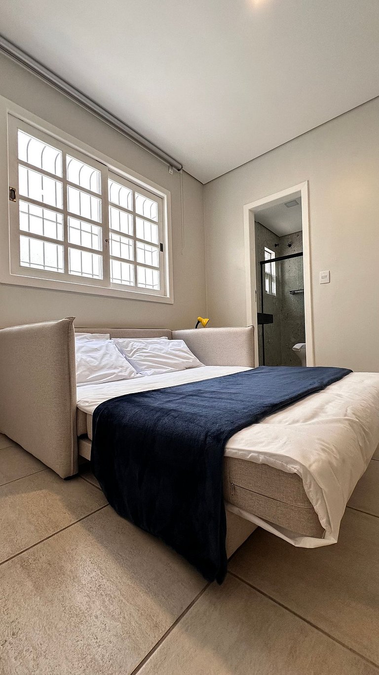 Quarto com banheiro privativo em pousada