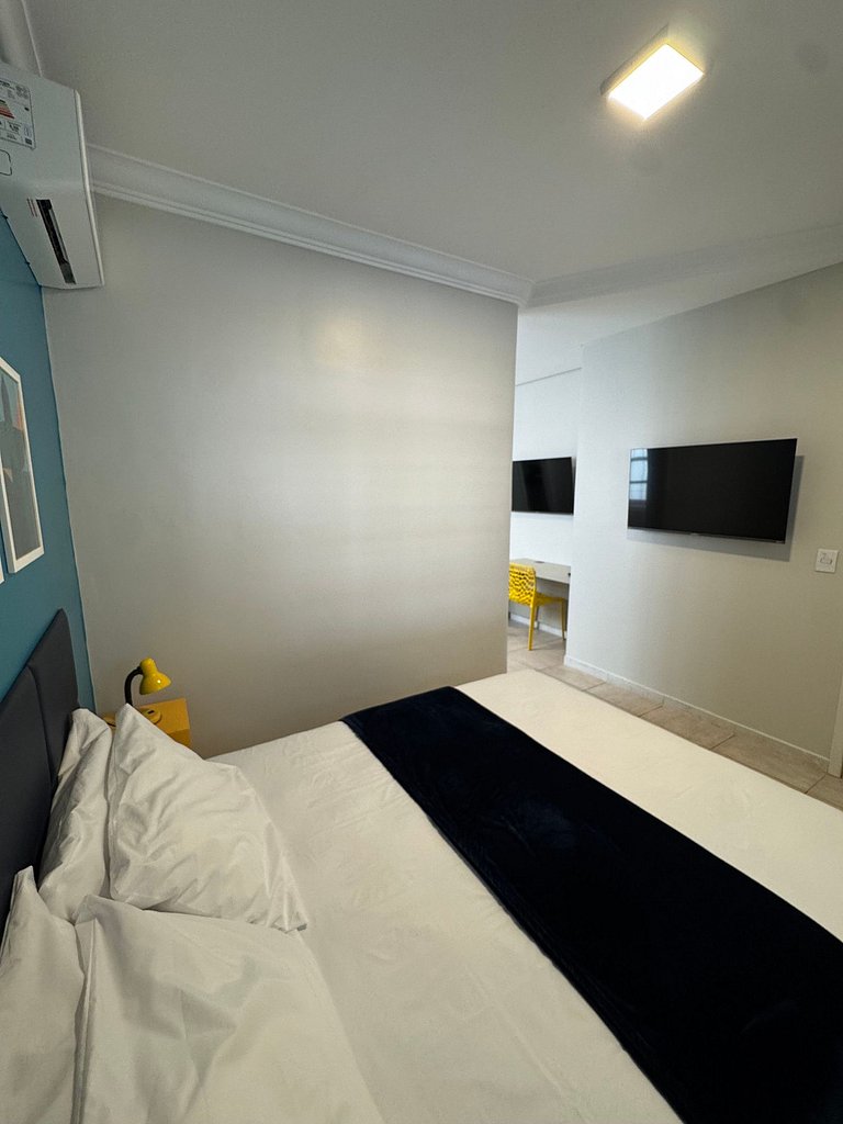 Quarto com banheiro privativo em pousada