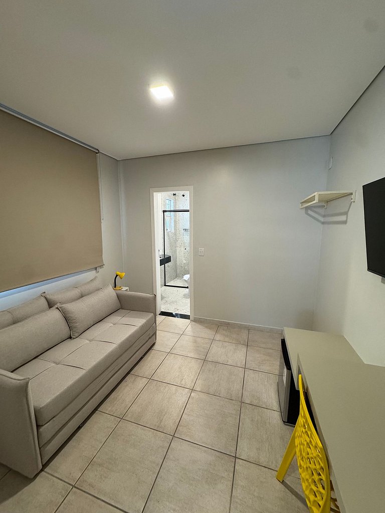 Quarto com banheiro privativo em pousada