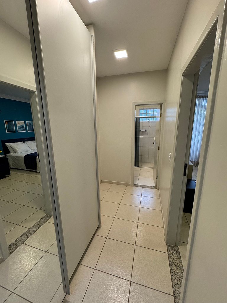 Quarto com banheiro privativo em pousada