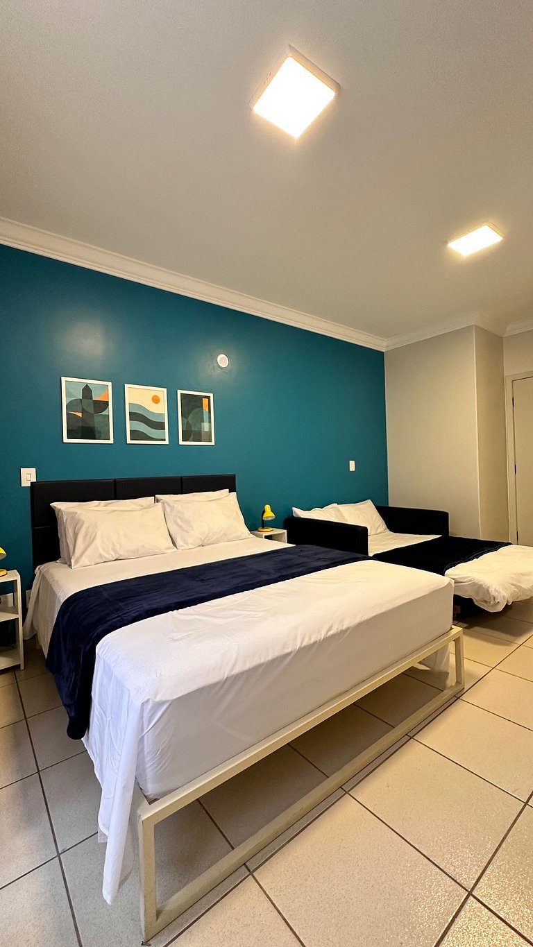 Quarto com banheiro privativo em pousada