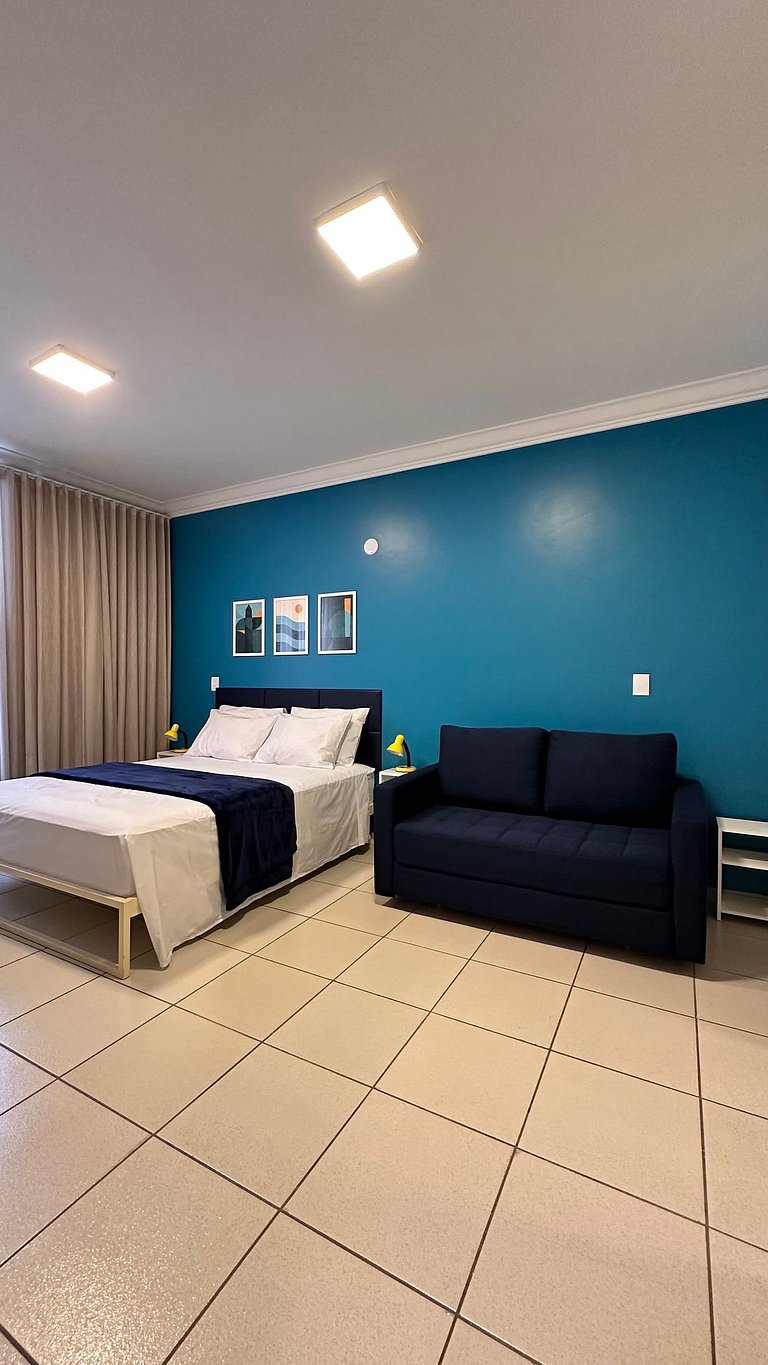 Quarto com banheiro privativo em pousada