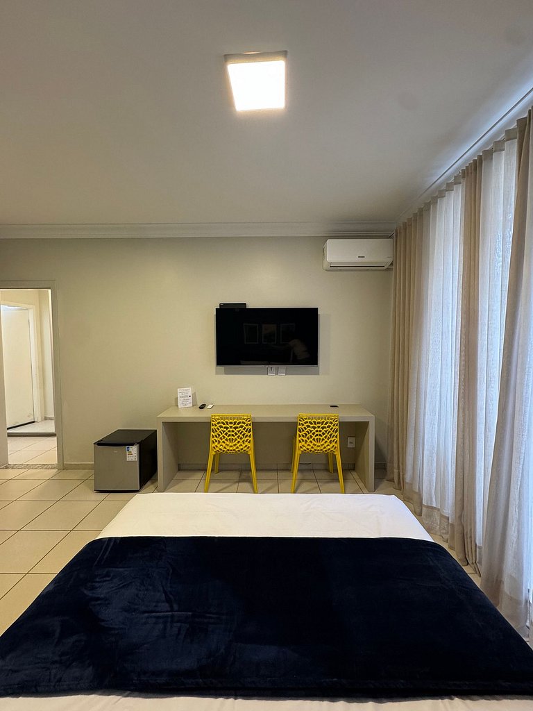 Quarto com banheiro privativo em pousada