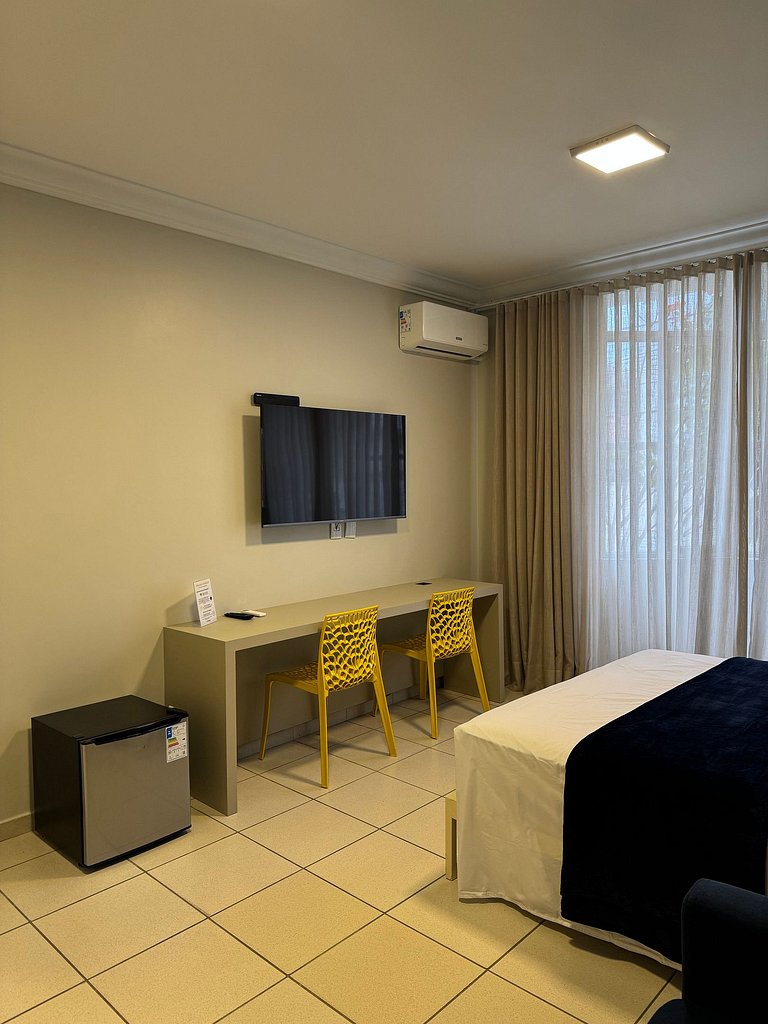 Quarto com banheiro privativo em pousada