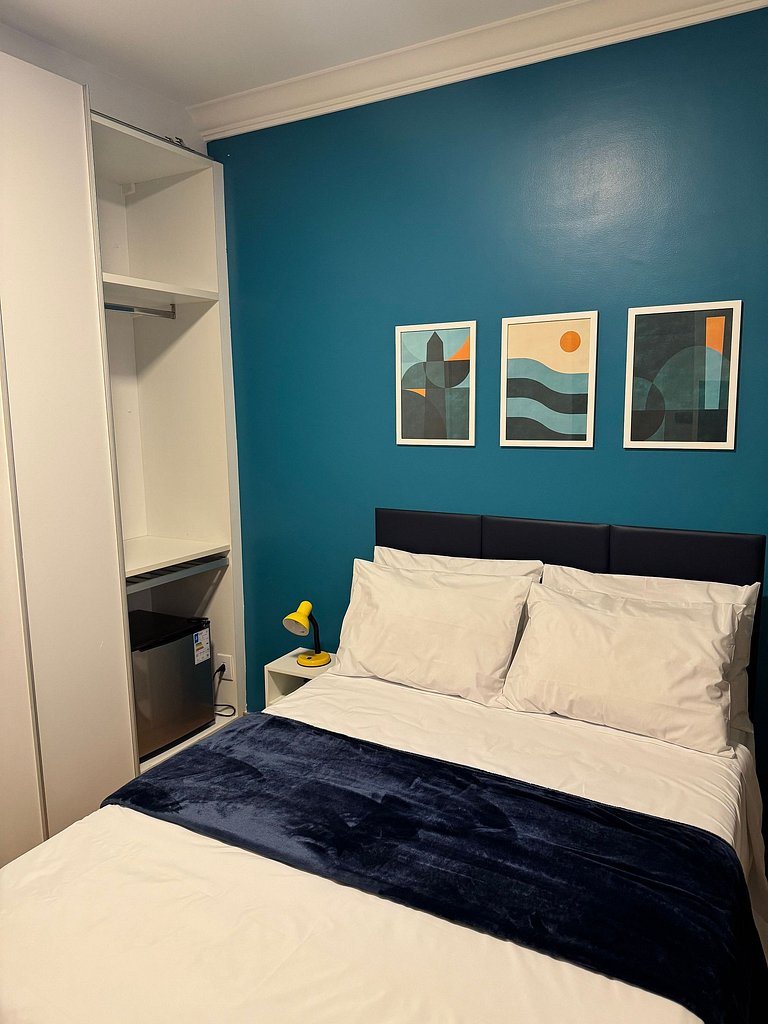 Quarto privativo em pousada